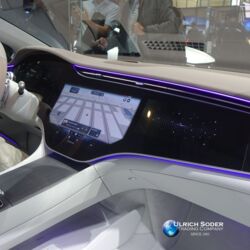 Mercedes EQS with MBUX Hyperscreen